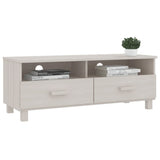 TV Cabinet HAMAR White 106x40x40 cm Solid Wood Pine 340469