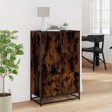 Highboard Smoked Oak 68x35x106.5 cm Engineered Wood and Metal 849071