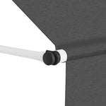 ZNTS Manual Retractable Awning 400 cm Anthracite 143692