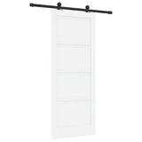 Sliding Door Manual ORKDAL White and black 83 x 202 cm 3333449