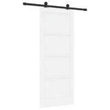 Sliding Door ORKDAL White 83 x 202 cm Solid Pine Wood 3333449