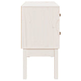Console Cabinet White 90x40x78 cm Solid Wood Pine 821740