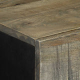 Sideboards 2 pcs Light Grey 60x33.5x75 cm Solid Wood Mango 3310016