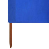 5-panel Wind Screen Fabric 600x80 cm Azure Blue 47159