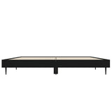 Bed Frame without Mattress Black 120x190 cm Small Double Engineered Wood 832294