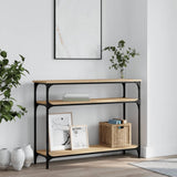 Console Table Sonoma Oak 100x29x75 cm Engineered Wood 834036