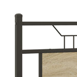 Bed Frame without Mattress Sonoma Oak 137x190 cm Engineered Wood 4106961