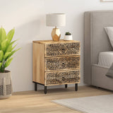 ZNTS Bedside Cabinet 50x33x60 cm Solid Wood Mango 358221