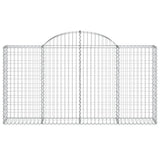 Arched Gabion Baskets 6 pcs 200x30x100/120 cm Galvanised Iron 3146114