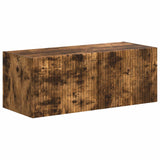 TV Cabinet Set Wall-mounted 4 pcs Smoked Oak Engineered Wood 3409011