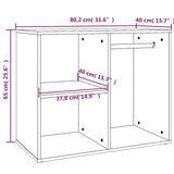 Dressing Cabinet High gloss white Engineered wood Medium Storage 808852