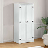 Wardrobes with Shelf White 76 x 50 x 170 cm Solid Pine Wood 42024937