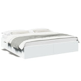 Bed Frame without Mattress White 200x200 cm 3280986