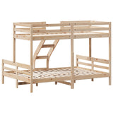 Bunk Bed without Mattress 80x200/140x200 cm Solid Wood 3207165