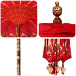 Balinese Parasol Red 210-220 cm Cotton, solid wood 3356899