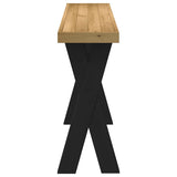 Console Table NOAIN X-Shaped Legs 120x30x75 cm Solid Wood Pine 4100037