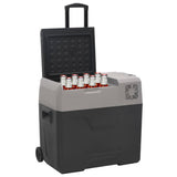 Cool Box with Wheel and Handle Black&Grey 30 L Polypropylene 51781