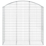 Arched Gabion Basket 150x50x140/160 cm Galvanised Iron 153457