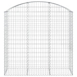 Arched Gabion Basket 150x50x140/160 cm Galvanised Iron 153457