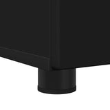 Bathroom Cabinet with Drawer with Door Black 76.5 x 35 x 64 cm 883295