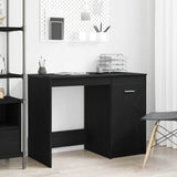Desk with Storage Black Oak 100 x 50 x 76 cm Engineered Wood 862482