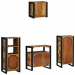 Bathroom Furniture Set 4 pcs Multicolour Solid Reclaimed Wood 3305657