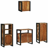 Bathroom Furniture Set 4 pcs Multicolour Solid Reclaimed Wood 3305657
