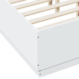 Bed Frame without Mattress White 135x190 cm Double 3209737