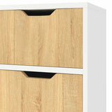 Sideboard White and Sonoma Oak 90x30x72 cm Engineered Wood 326818