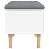 Storage Bench White 62x42x46 cm Engineered Wood 835068