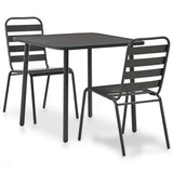 Bistro Set Dark Grey E-coated and powder-coated steel Standard 44261