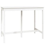 7 Piece Bar Set White Solid Wood Pine 3124713