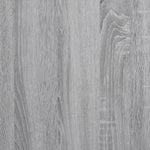 ZNTS Fireplace Surround Grey Sonoma 100x20x100 cm Engineered Wood 854576