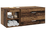 Bathroom Furniture Set 2 pcs Old Wood Engineered Wood 3403942