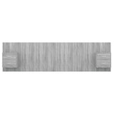 Bed Headboard with Cabinets Grey Sonoma Engineered Wood 3115738