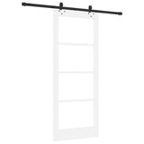 Sliding Door ORKDAL White and Black 83 x 202 cm 3332166