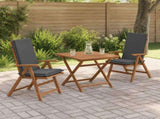 High Back Chair Cushion GEMERT 2 pcs 100% Polyester Anthracite 945897