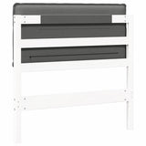 Upholstered Headboard with Headboard White and Light Grey 80 cm 880042