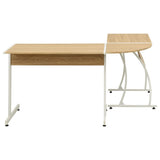 Corner Desk L-Shaped Oak 20133