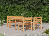 4 Piece Garden Dining Set Solid Wood Teak 3157194