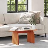 Coffee Table Wax Brown 80 x 40 x 35 cm Solid Pine Wood 873534