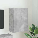 TV Wall Cabinet Concrete Grey 59.5 x 31 x 80 cm Engineered Wood 892362