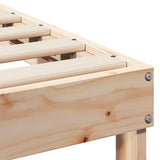 Bed Frame Brown 90 x 190 cm Solid Pine Wood 873151