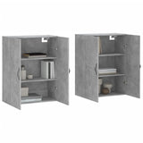 Wall Mounted Cabinets 2 pcs Concrete Grey Engineered Wood 3197893