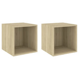 805454 Wall Cabinets 2 pcs Sonoma Oak 37x37x37 cm Engineered Wood