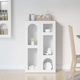 Sideboard High Gloss White 59 x 35 x 100.5 cm Engineered Wood 891338