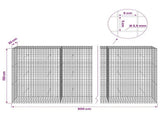 Gabion with 3.5 mm Wire and 5x5 cm Mesh 800x30x150 cm 3462274