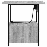 Bedside Cabinet Grey Sonoma 60 x 30 x 61 cm Engineered Wood 859598