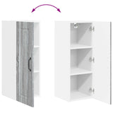 Wall Cabinet PORTO Grey Sonoma 30 x 31 x 80 cm Engineered Wood 885367