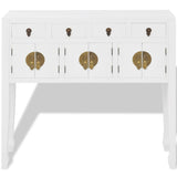 ZNTS Sideboard Chinese Style Solid Wood White 242647